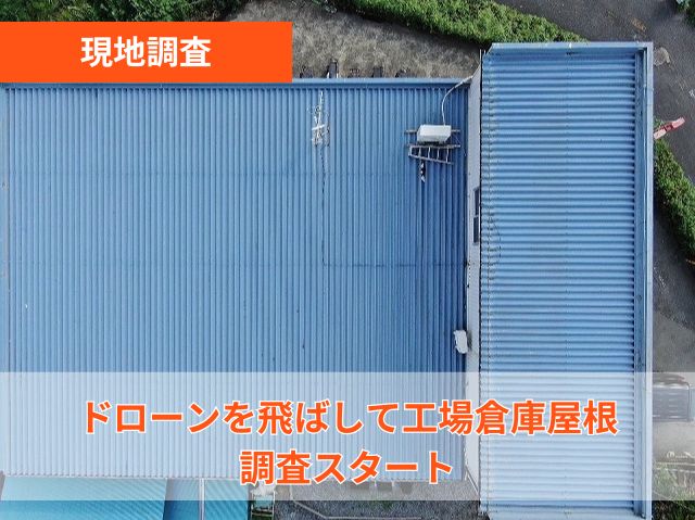 現地調査　ドローン